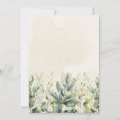 Green Bunny Rabbit Baby shower Kaart (Achterkant)