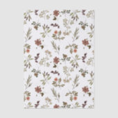 Green Burgundy Wildflower Tissuepapier (Voorkant)