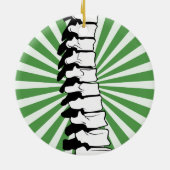 Green Burst Spine Ornament (Achterkant)