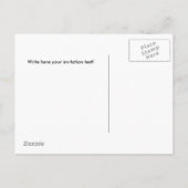 Green Bus Sla de datum briefkaart op (Achterkant)