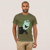 Green business executive puppet t-shirt (Voorkant volledig)