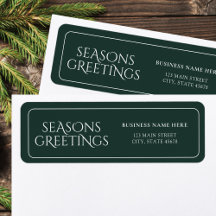 Green Business Seasons Groeten Retouradres