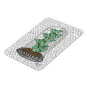 Green Butterflies in Bell Jar 2 Magneet (Linkerzijde)