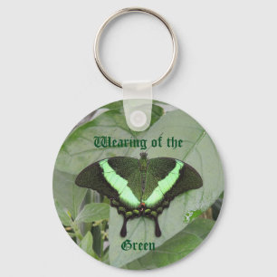 Green Butterfly Beauty Sleutelhanger