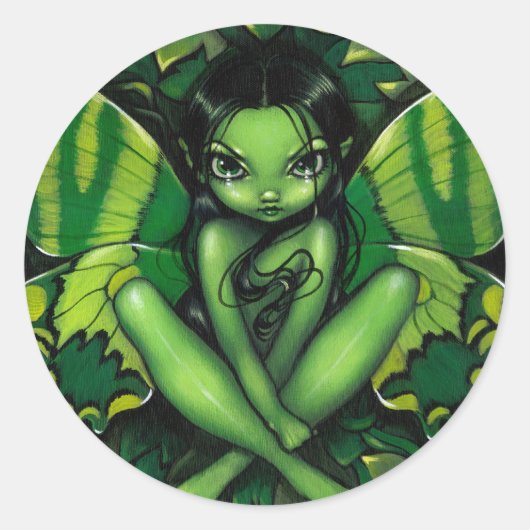 "Green Butterfly Fantasy" sticker (Voorkant)