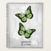 Green Butterfly Floral Planner (Voorkant)