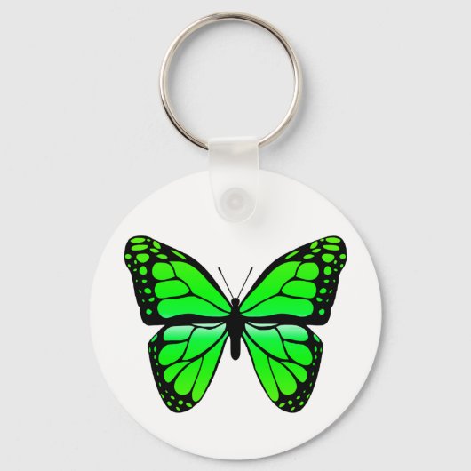 Green Butterfly Sleutelhanger (Voorkant)