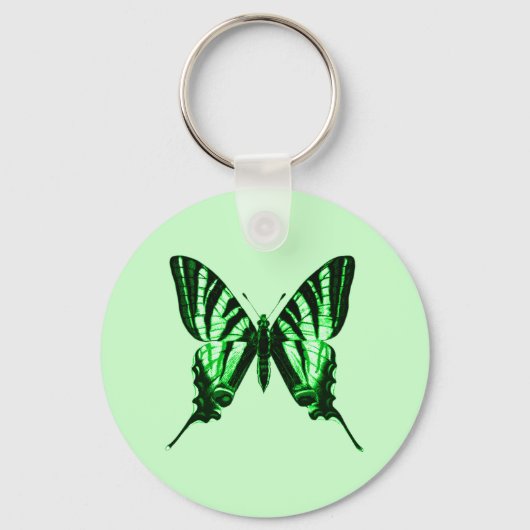Green Butterfly Sleutelhanger (Voorkant)