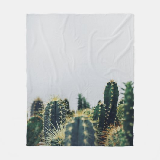 GREEN CACTI FLEECE DEKEN (Voorkant)