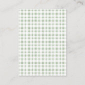 Green Cactus Boho Llama Diaper Raffle Baby shower Informatiekaartje (Achterkant)