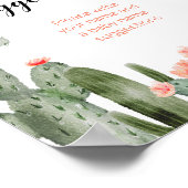 Green Cactus floral Name Suggestis Poster (Hoek)