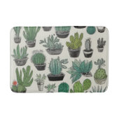 Green Cactus Pattern Badmat (Voorkant)