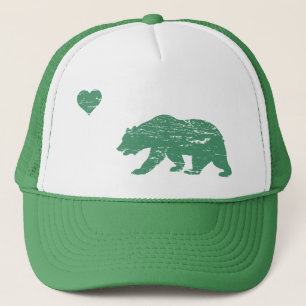 Green California Love Trucker Hat Trucker Pet