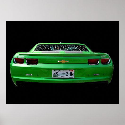 Green Camaro Poster (Voorkant)