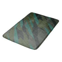 Green Camo Abstract Badmat