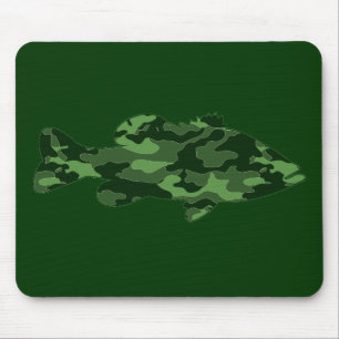 Green Camo Bass Gevist Muismat