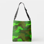 Green Camo Crossbody Tas (Achterkant)