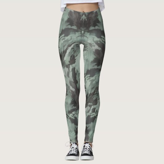 Green Camo Leggings (Voorkant)
