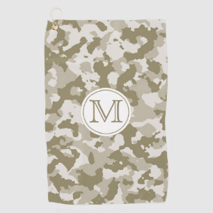 Green Camo   Monogrammen van het Camouflage Patter Golfhanddoek