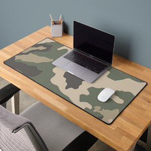 Green Camo Pattern Bureaumat