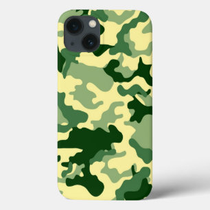 Green Camo Pattern iPhone 13 Hoesje