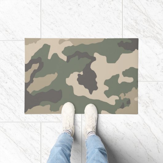 Green Camo Pattern Deurmat (Binnen)