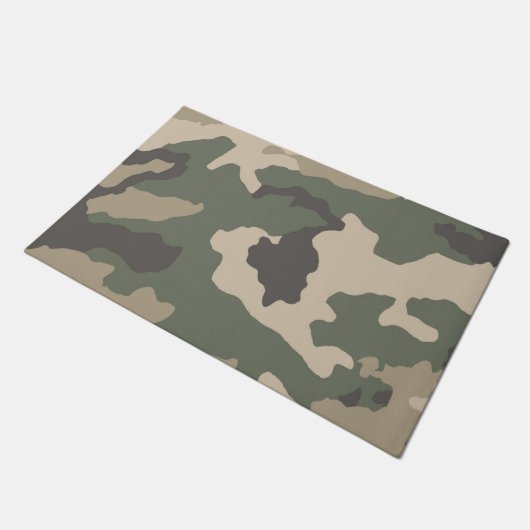 Green Camo Pattern Deurmat (Schuin)