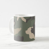 Green Camo Pattern Koffiemok (Voorkant links)