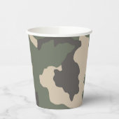 Green Camo Pattern Papieren Bekers (Links)