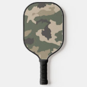 Green Camo Pattern Pickleball Paddle (Voorkant)