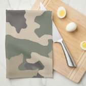 Green Camo Pattern Theedoek (Quarter Fold)
