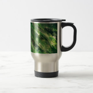 green camo travel mug