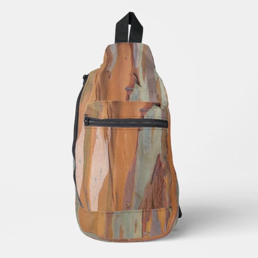 Green Camo Tree Bark Sling Bag (Voorkant)