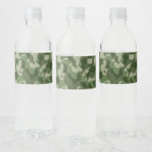 Green Camo Waterfles Etiket (Flessen)