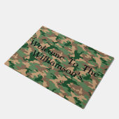 Green Camo Welcome Doormat Deurmat (Schuin)