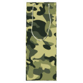 Green Camo Wijn Cadeautas (Achterkant)