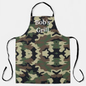 Green Camouflage Business Apron Schort (Voorkant)