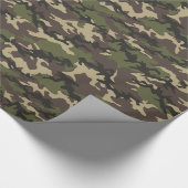 Green Camouflage Cadeaupapier (Hoek)