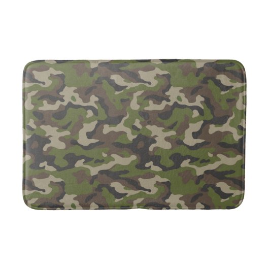 Green Camouflage Pattern Badmat (Voorkant)