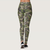 Green Camouflage Pattern Leggings (Achterkant)