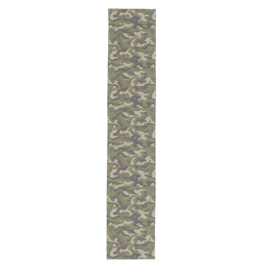 Green Camouflage Pattern Medium Tafelloper (Voorkant)