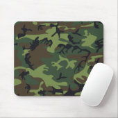 Green Camouflage Pattern Muismat (Met muis)