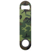 Green Camouflage Pattern Speed Flessenopener (Voorkant)