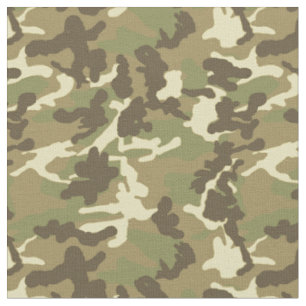 Green Camouflage Pattern Stof