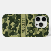 Green Camouflage Personalized Case-Mate iPhone Case (Achterkant (horizontaal))