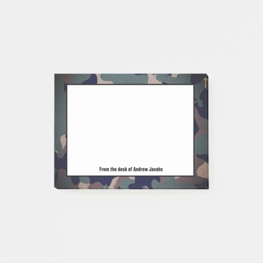 Green Camouflage Post-it® Notes (Voorkant)