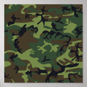 Green-camouflage Poster