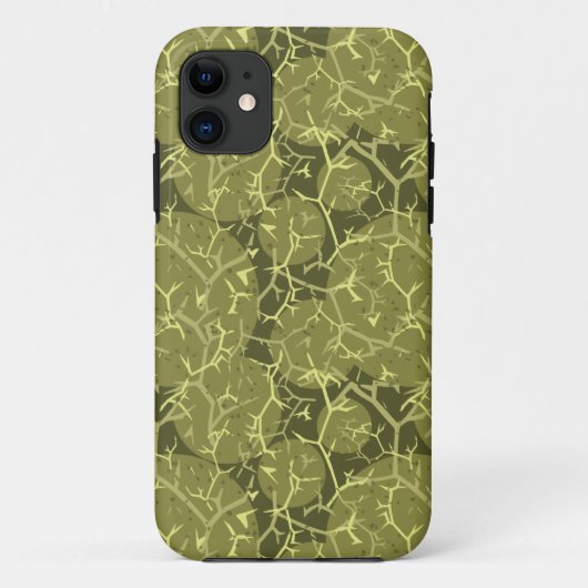 Green Camouflage Prickly Cactus Patterned Case-Mate iPhone Case (Achterkant)