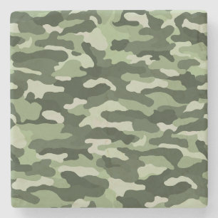 Green Camouflage Stenen Onderzetter