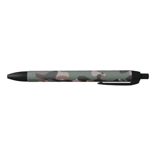 Green Camouflage Zwarte Inkt Pen (Bodem)